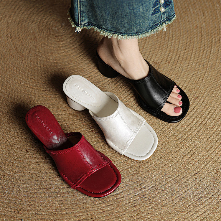 Brynn | Mules Eleganti con Tacco Blocco