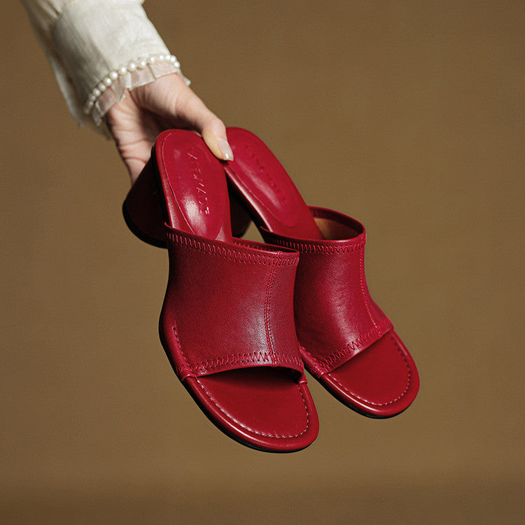 Brynn | Mules Eleganti con Tacco Blocco
