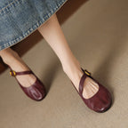 Eloise | Mary Jane Flats con Cinturino alla Caviglia