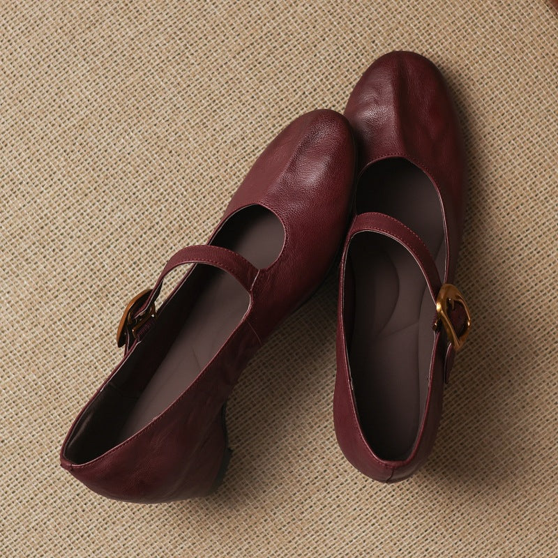 Eloise | Mary Jane Flats con Cinturino alla Caviglia