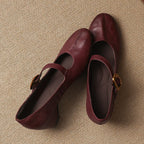 Eloise | Mary Jane Flats con Cinturino alla Caviglia