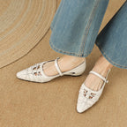Margery | Ballerine Mary Jane con Cinturino Punta
