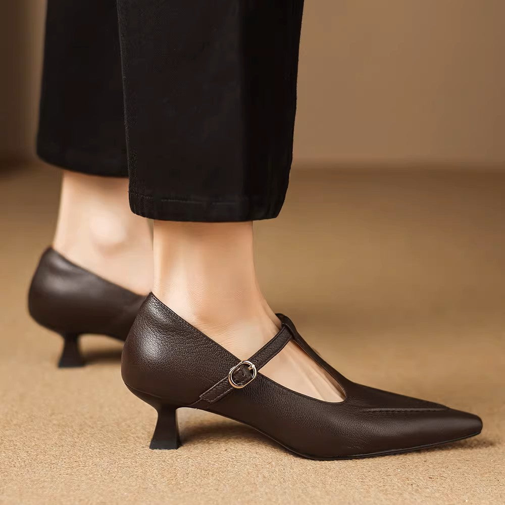 Eliza | Tacchi a T-Strap Punta