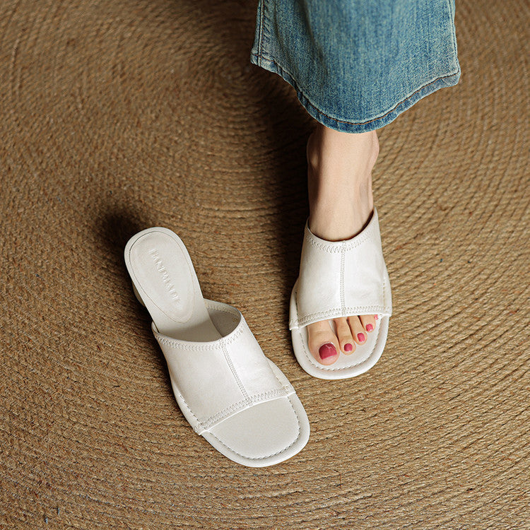 Brynn | Mules Eleganti con Tacco Blocco
