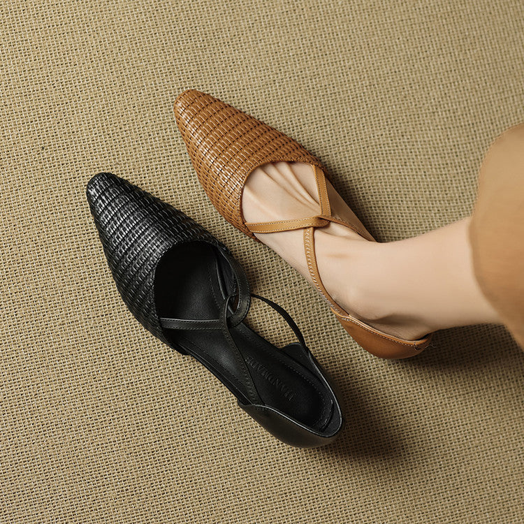 Elodie | Tacchi T-Strap Intrecciati