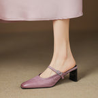 Elsa | Mules con Cinghietta Arricciata