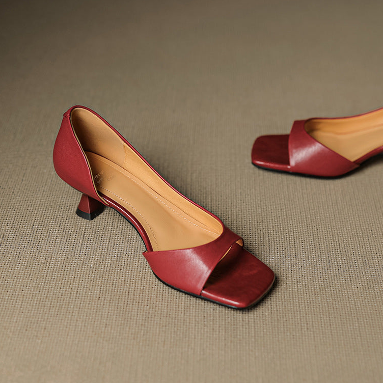 Delaney | Tacchi a Kitten Peep-Toe