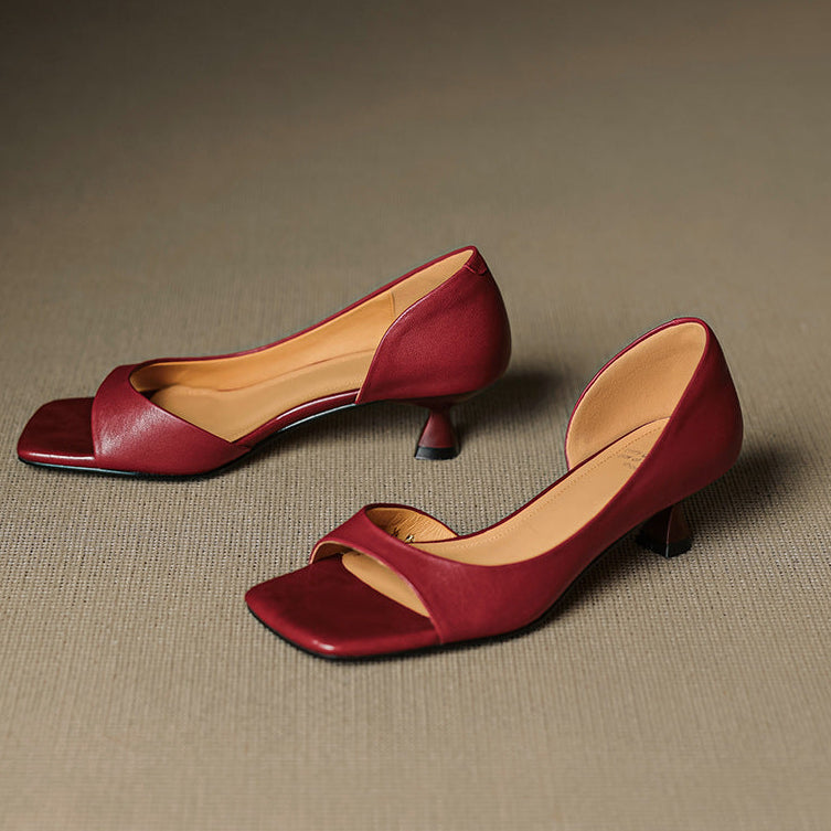 Delaney | Tacchi a Kitten Peep-Toe