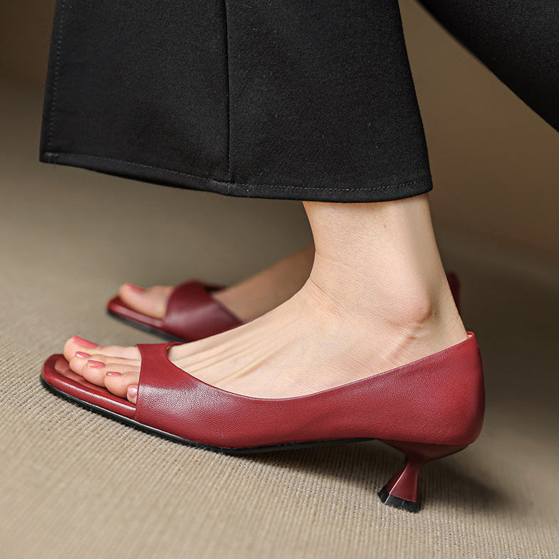 Delaney | Tacchi a Kitten Peep-Toe
