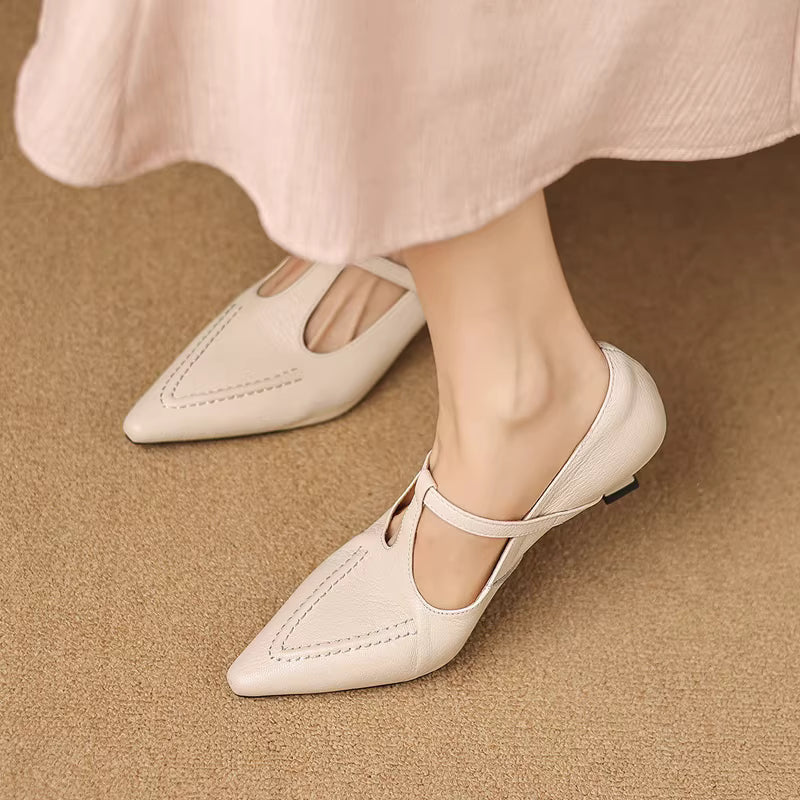 Eliza | Tacchi a T-Strap Punta