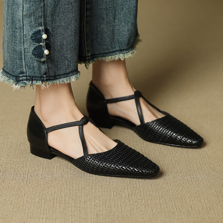 Elodie | Tacchi T-Strap Intrecciati