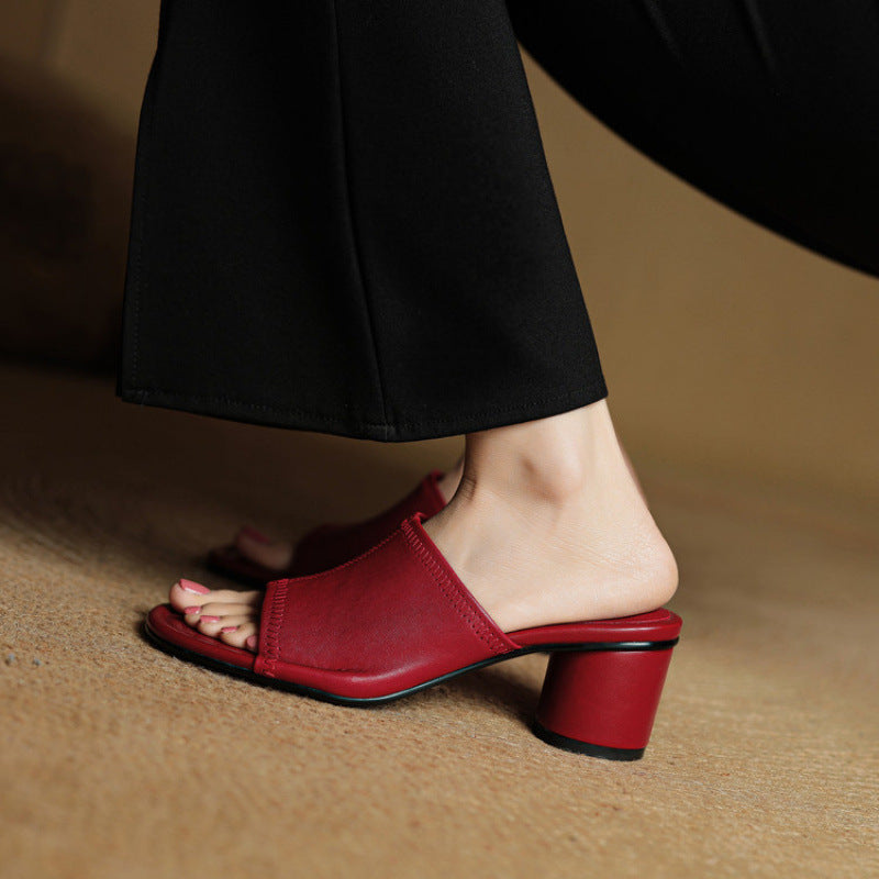 Brynn | Mules Eleganti con Tacco Blocco
