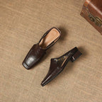 Vivienne | Mules Slingback a Punta Quadrata