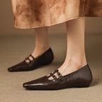 Etta | Mules a doppia fascia con brogue