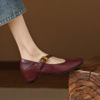 Eloise | Mary Jane Flats con Cinturino alla Caviglia