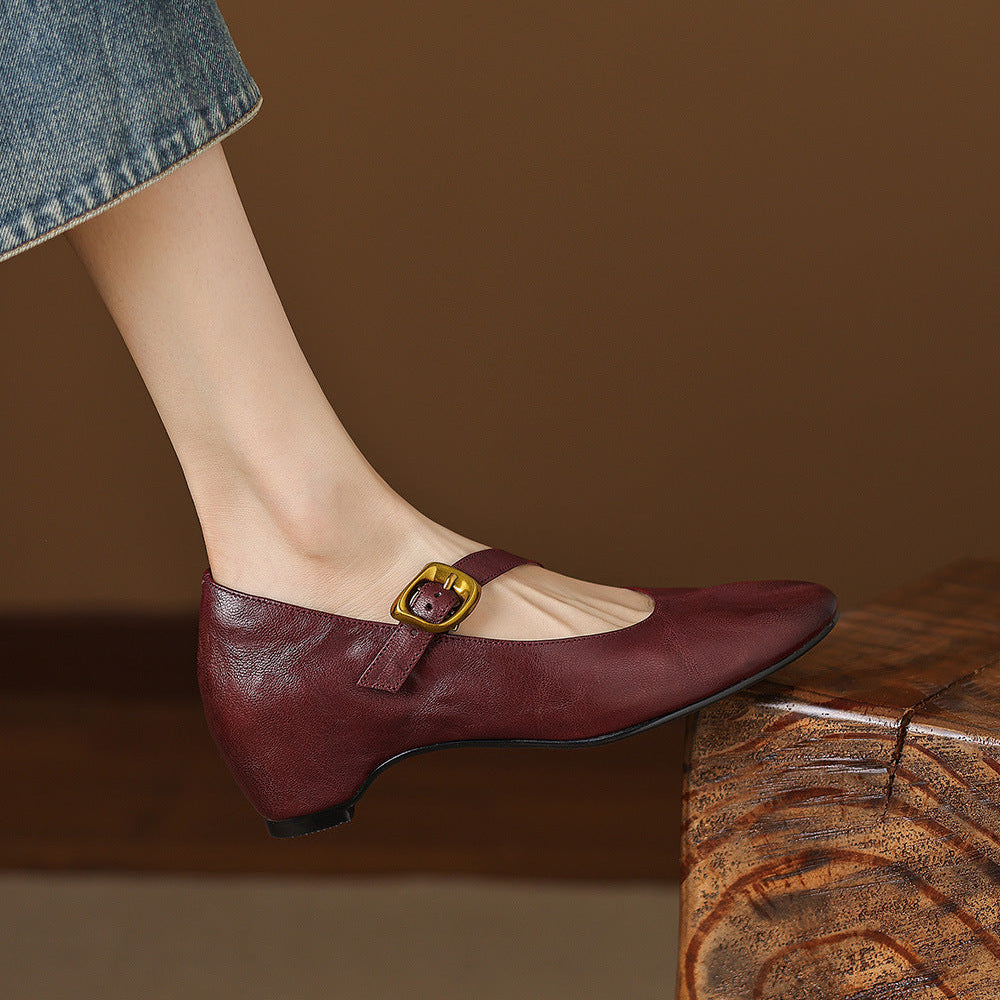Eloise | Mary Jane Flats con Cinturino alla Caviglia
