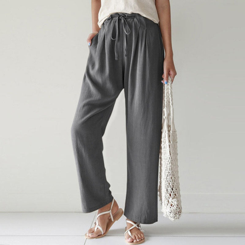 Vara - Pantaloni Relaxed Fit con Cordon de Serrage