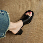 Brynn | Mules Eleganti con Tacco Blocco