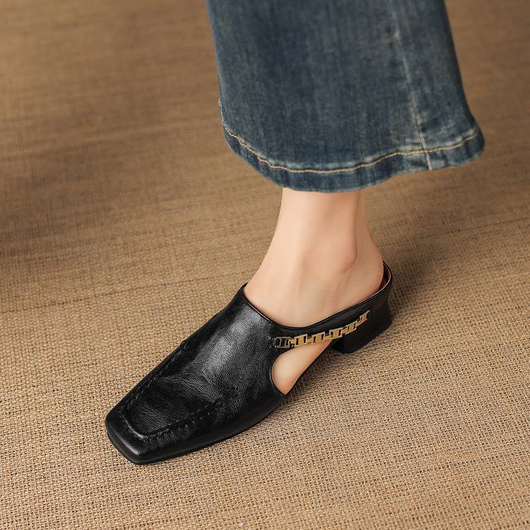 Vivienne | Mules Slingback a Punta Quadrata