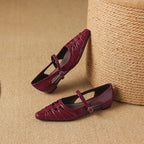 Margery | Ballerine Mary Jane con Cinturino Punta