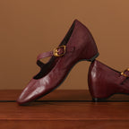 Eloise | Mary Jane Flats con Cinturino alla Caviglia