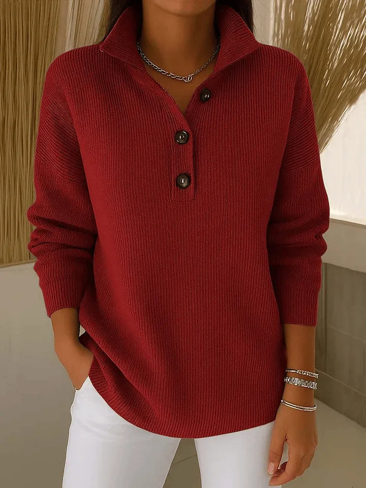 Amparo | Maglione in Jersey con Collo a V