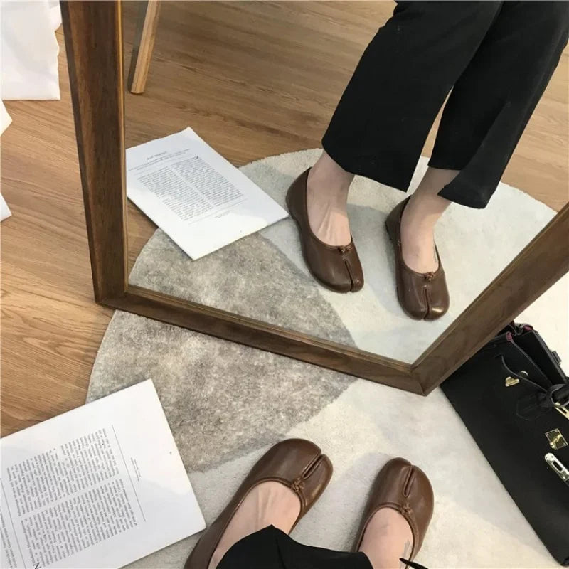 Elena | Ballerine Tabi in Pelle Morbida
