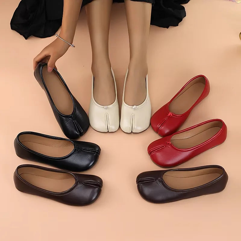 Elena | Ballerine Tabi in Pelle Morbida