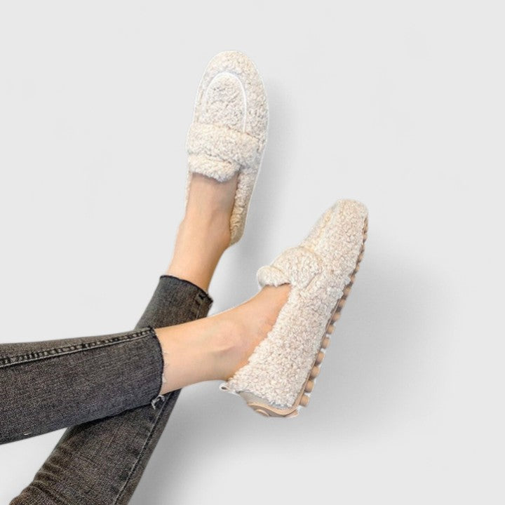 Louna | Mocassins en peluche douce