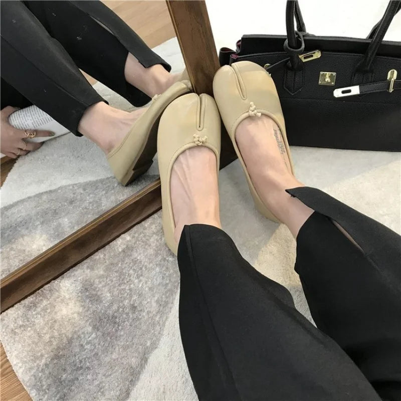 Elena | Ballerine Tabi in Pelle Morbida