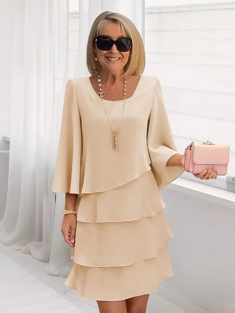 Catherine | Vestito Elegante con Volant