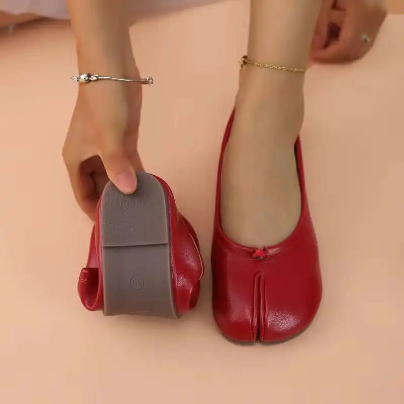 Elena | Ballerine Tabi in Pelle Morbida