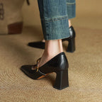 Elise | Classiche Mary Jane con Tacco a Blocco