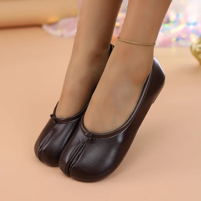 Elena | Ballerine Tabi in Pelle Morbida