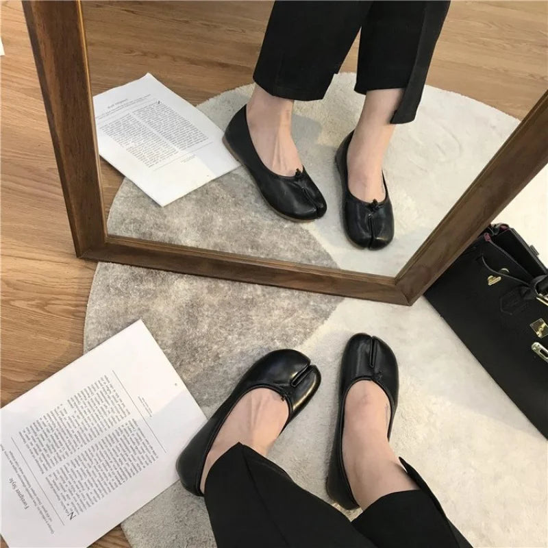 Elena | Ballerine Tabi in Pelle Morbida