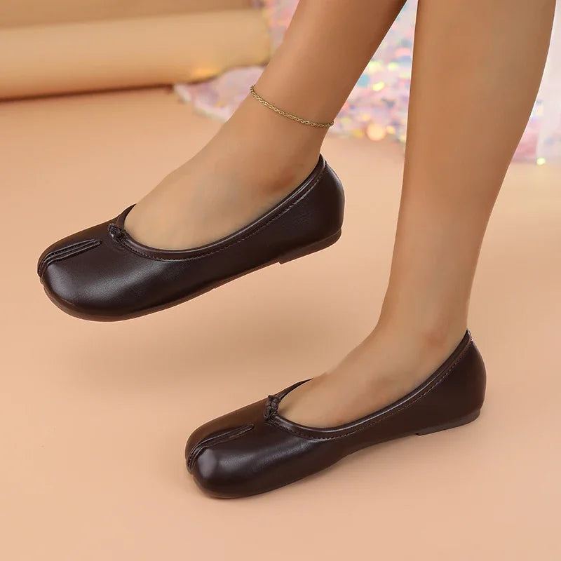 Elena | Ballerine Tabi in Pelle Morbida