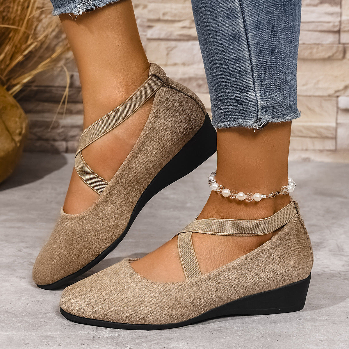 Aveline | Ballerines élégantes à brides croisées