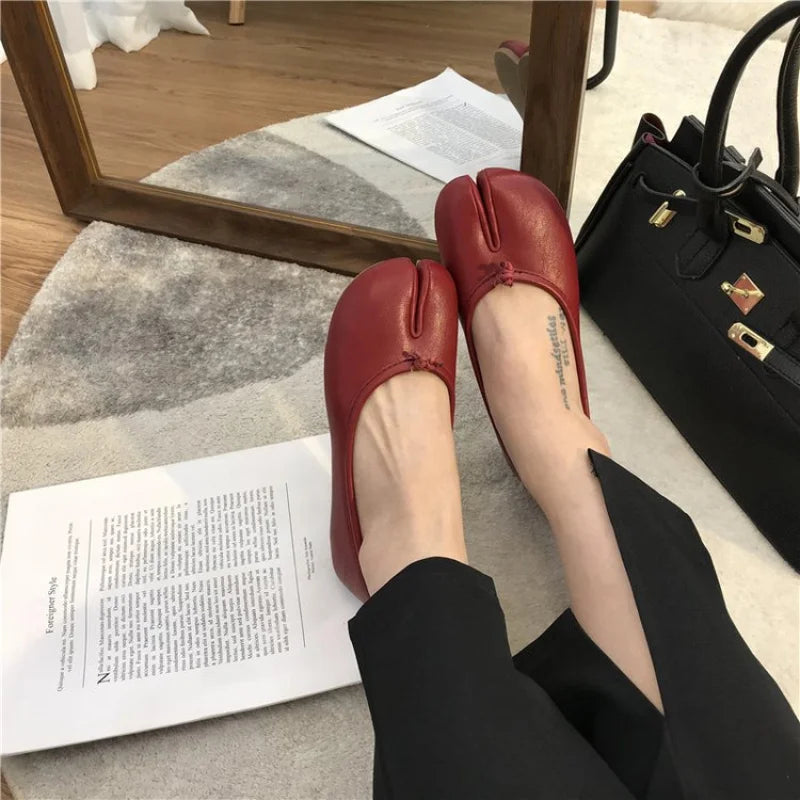 Elena | Ballerine Tabi in Pelle Morbida