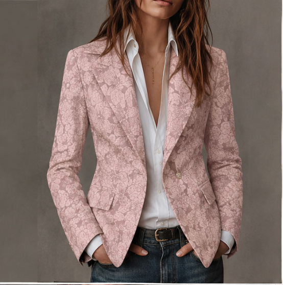 Estelle | Blazer Jacquard Cashmere Attillato
