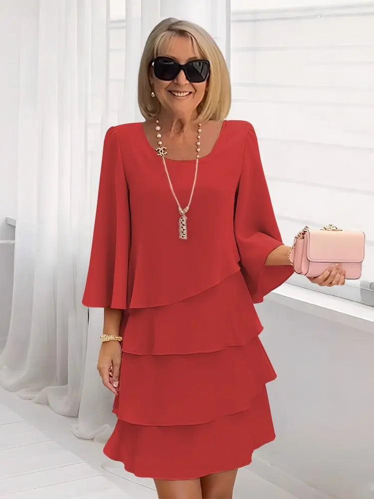 Catherine | Vestito Elegante con Volant