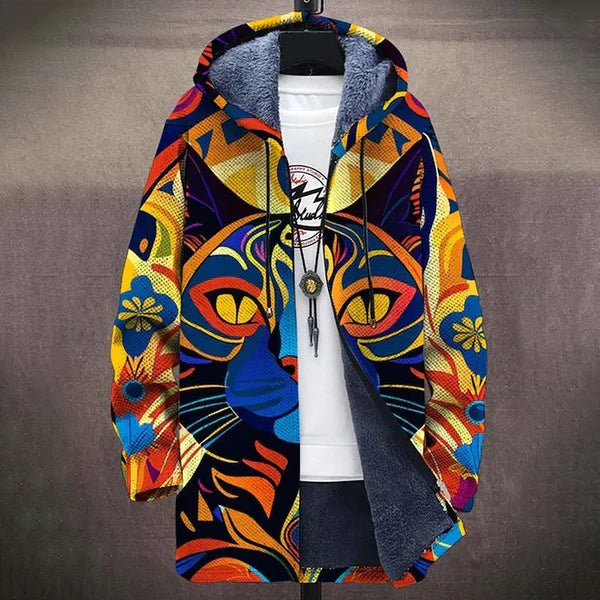 Griffin | Cardigan con Cappuccio Artistico