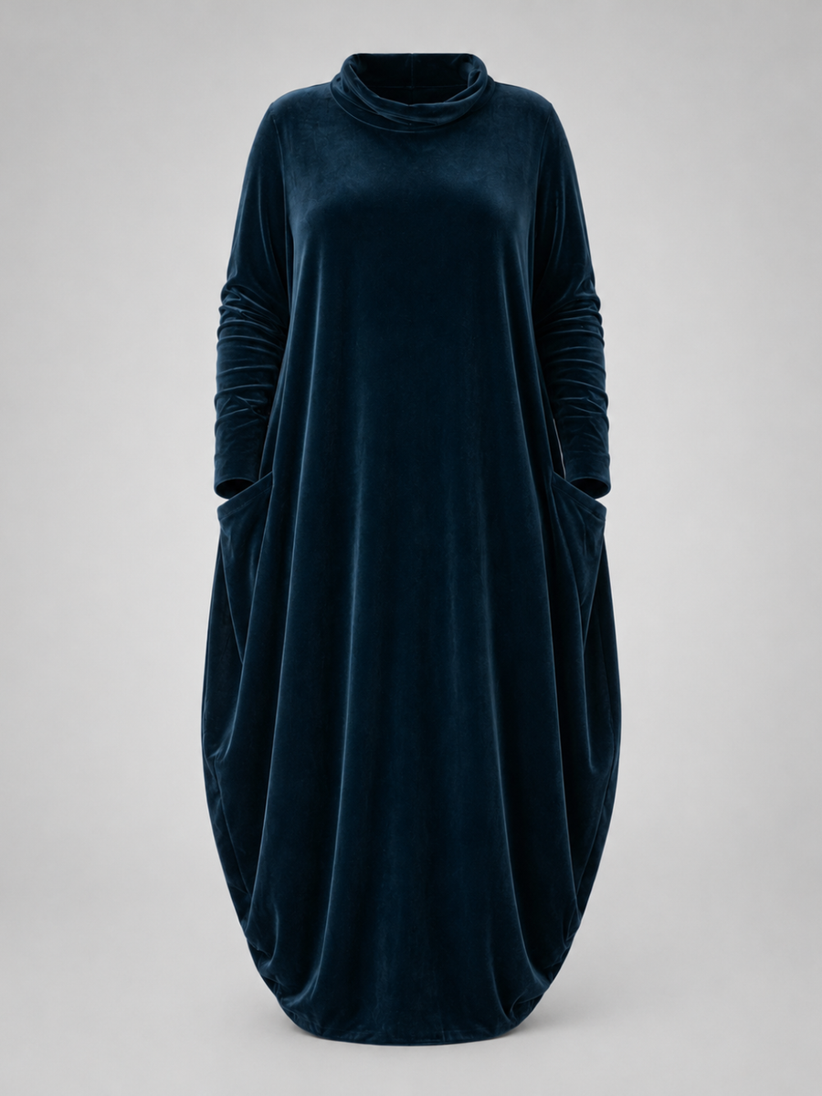 Elena | Abito Maxi in Velluto