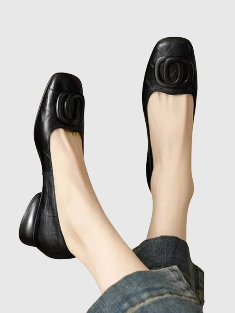 Ornella | Ballerine in Pelle Opium