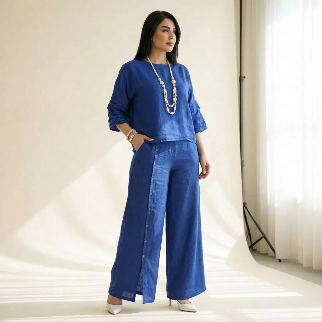 Claudia | Completo Top e Pantaloni Palazzo