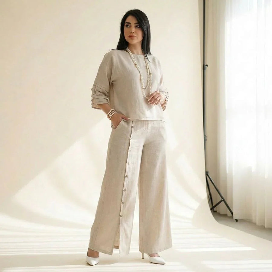 Claudia | Completo Top e Pantaloni Palazzo