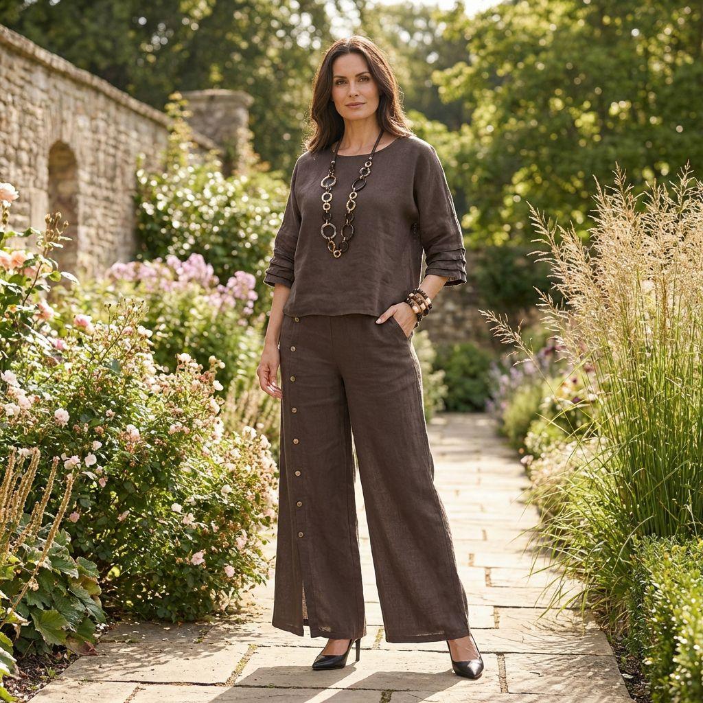 Claudia | Completo Top e Pantaloni Palazzo