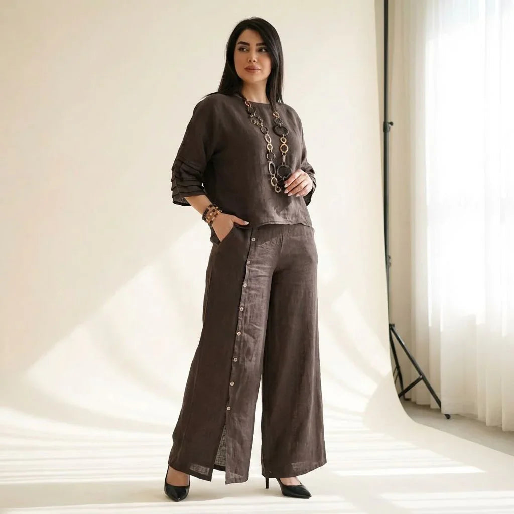 Claudia | Completo Top e Pantaloni Palazzo