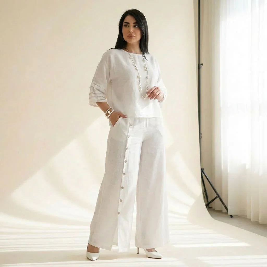 Claudia | Completo Top e Pantaloni Palazzo