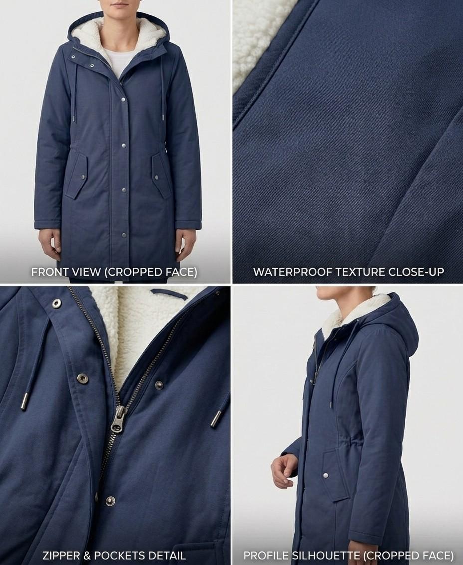 Adriana | Parka Lungo Impermeabile