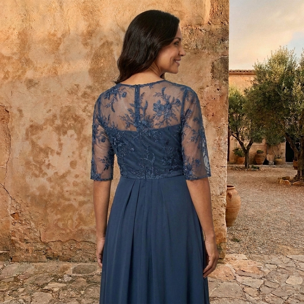 LOLA CASTELL | ABITO IN GEORGETTE ELEGANTE